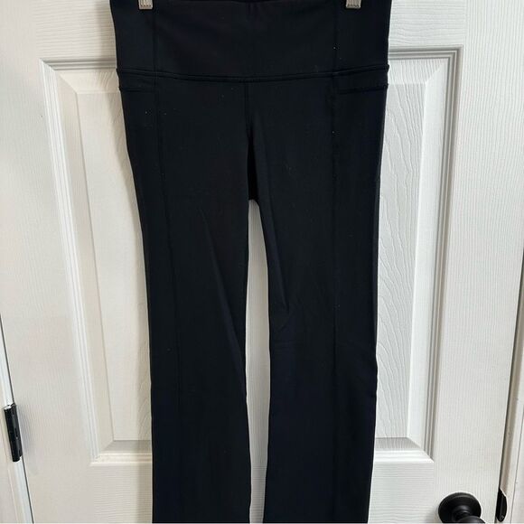 Athleta Womens Straight Up flare Athletic Pants 919179 size Small Black Gym - Picture 5 of 11